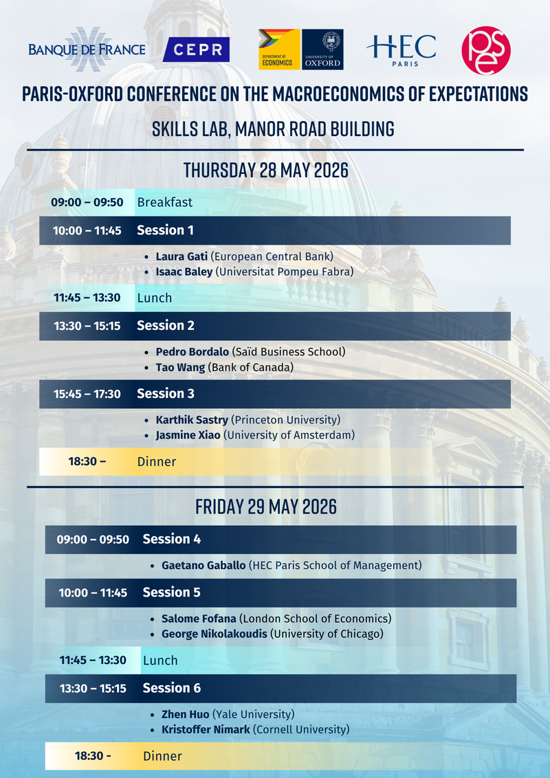 Paris Conference on the Macroeconomics of Expectations
